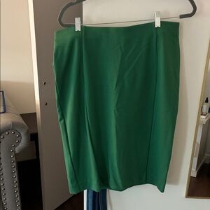 Ann Taylor Vibrant Green Pencil Skirt